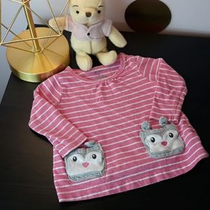 Carter's 6 Month Pink Stripe Top